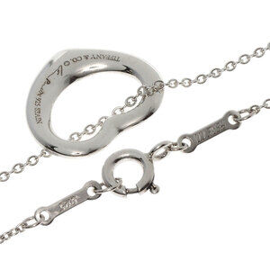 Tiffany Co Open Heart Necklace Silver